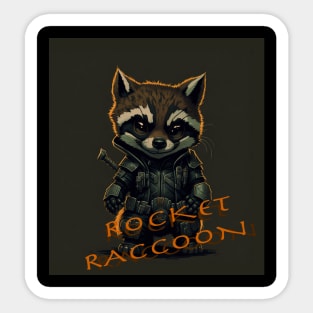 cute Rocket Raccoon Sticker